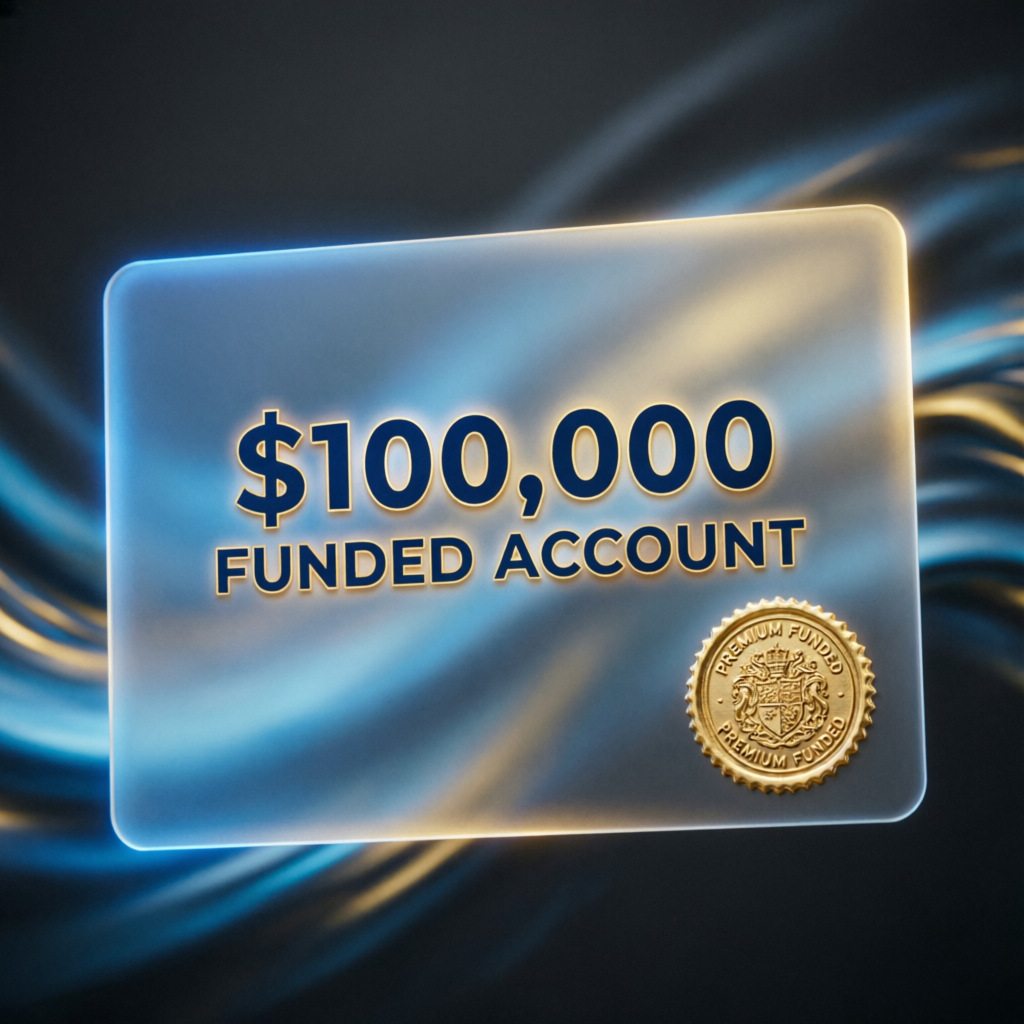 $100,000 funded account certificate from Apex Trader Funding with premium seal