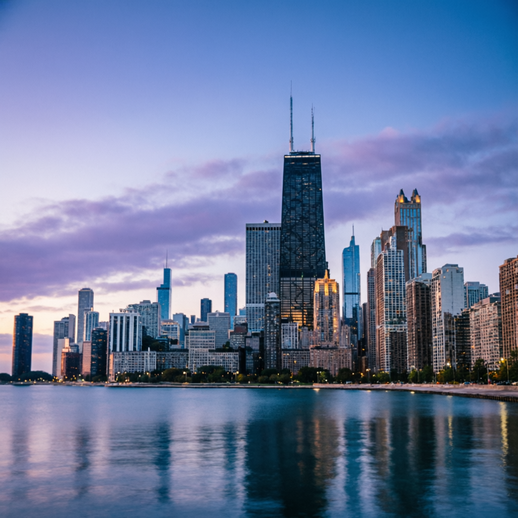 Chicago skyline representing Topstep headquarters location