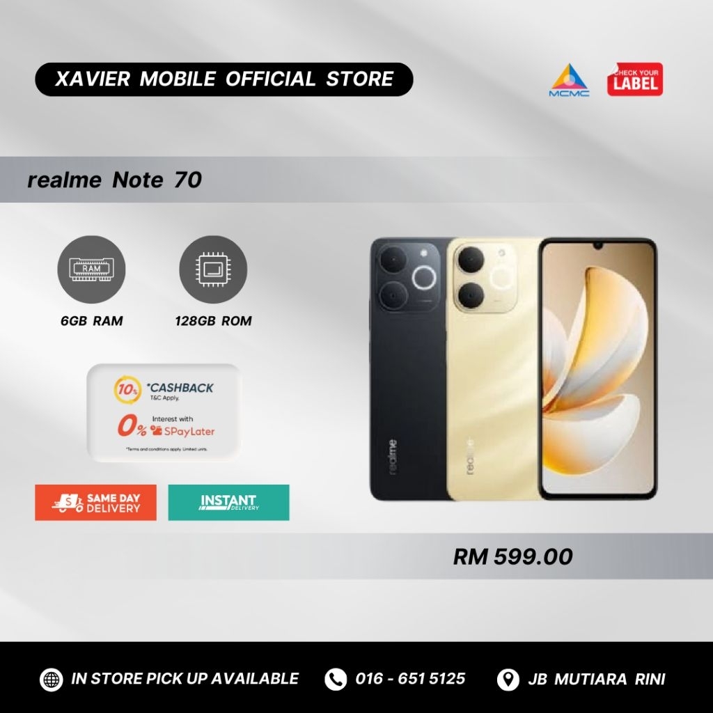 Realme Note 70