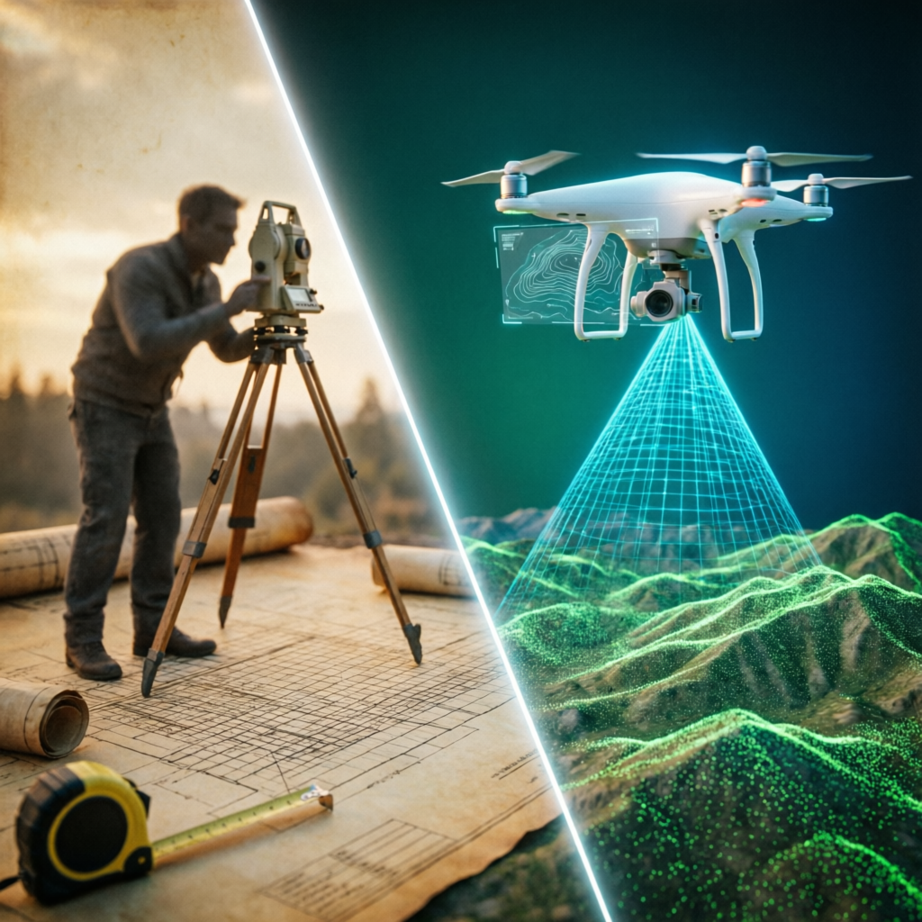 Comparativo Método Tradicional vs. Método com Drone