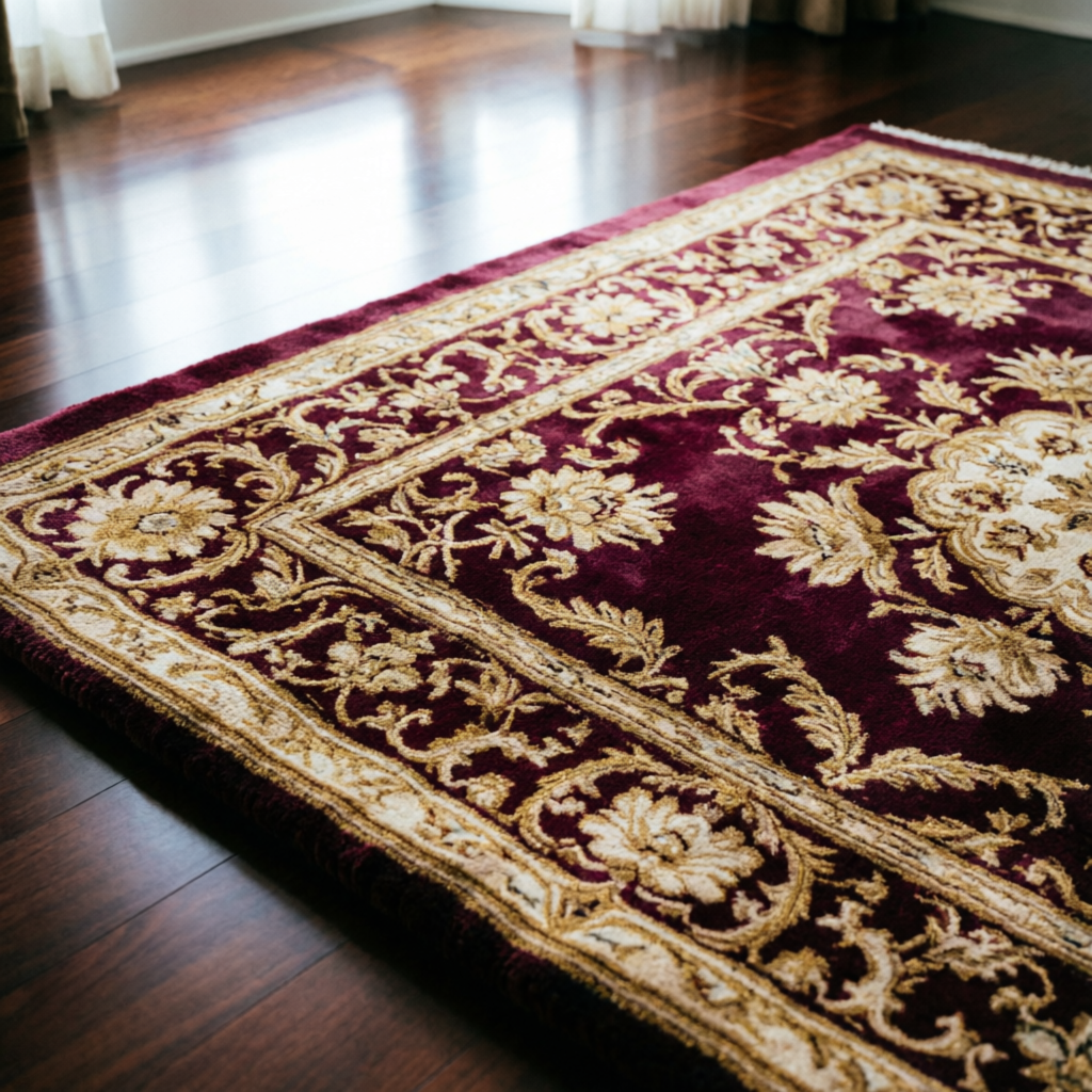 Hand knotted rug