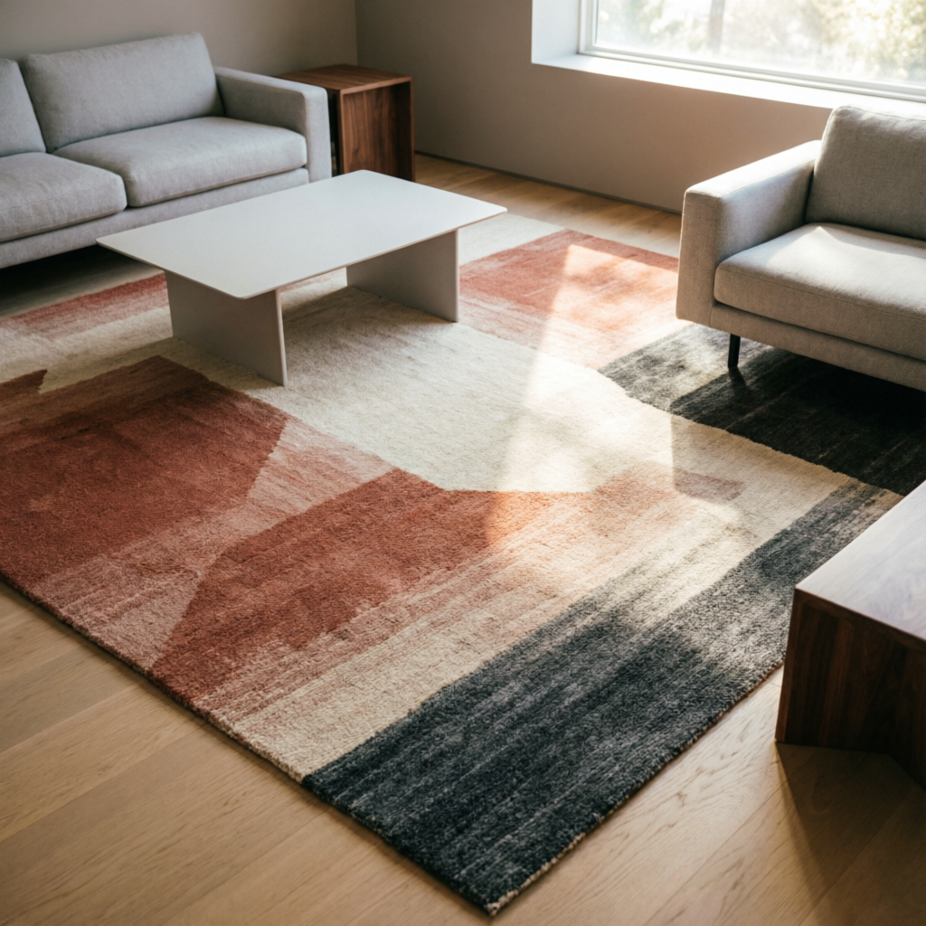 Hand tufted rug