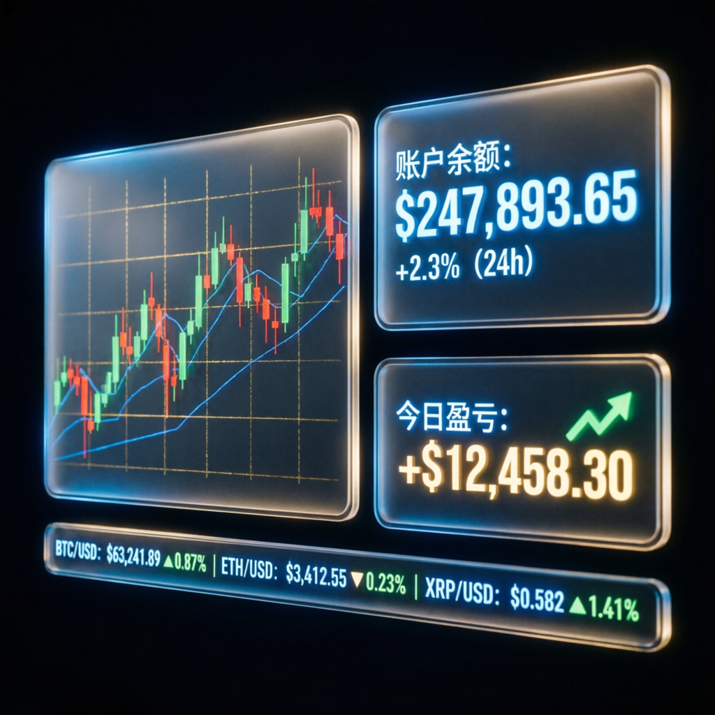 Apex Trader Funding dashboard showing funded account balance and trading profits