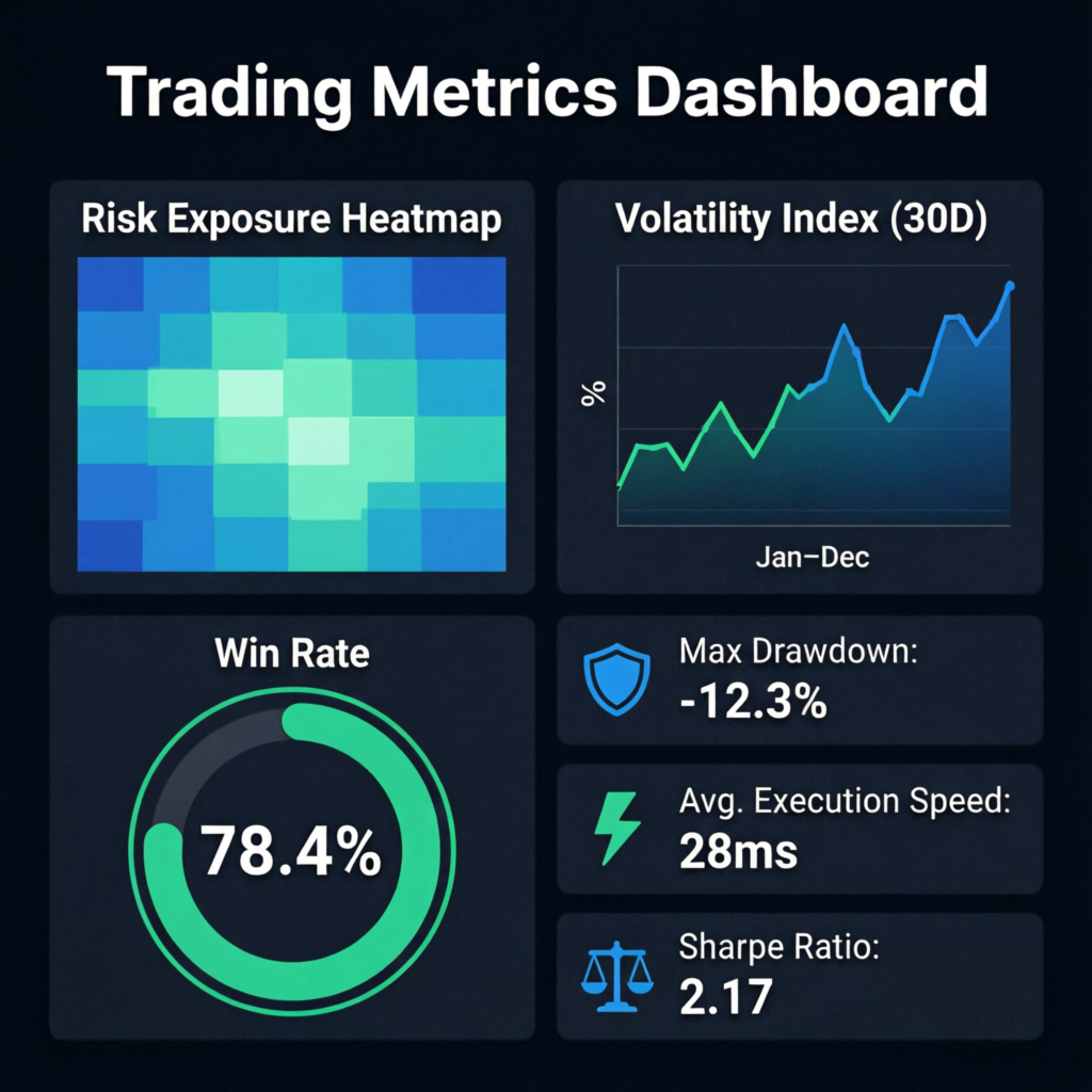 Professional trader analyzing forex charts with risk management tools