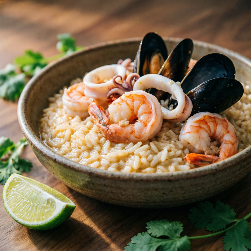 Guacho de mariscos