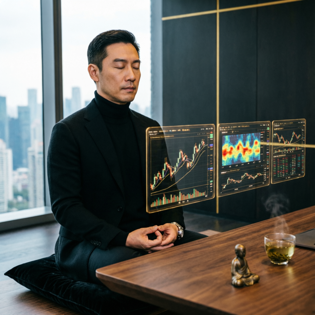 Trading psychology and discipline concept for prop firm challenge success