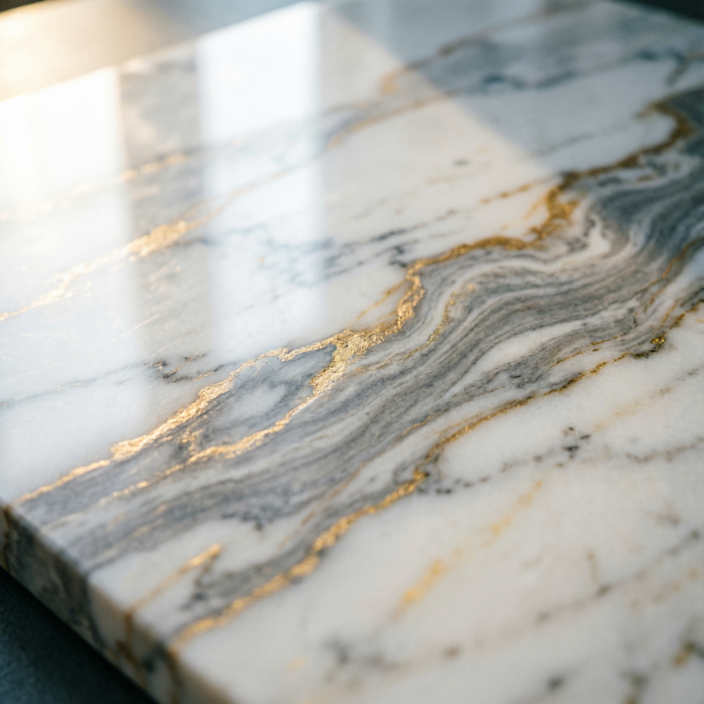 Italian marble slab with gold veining available in Nagpur