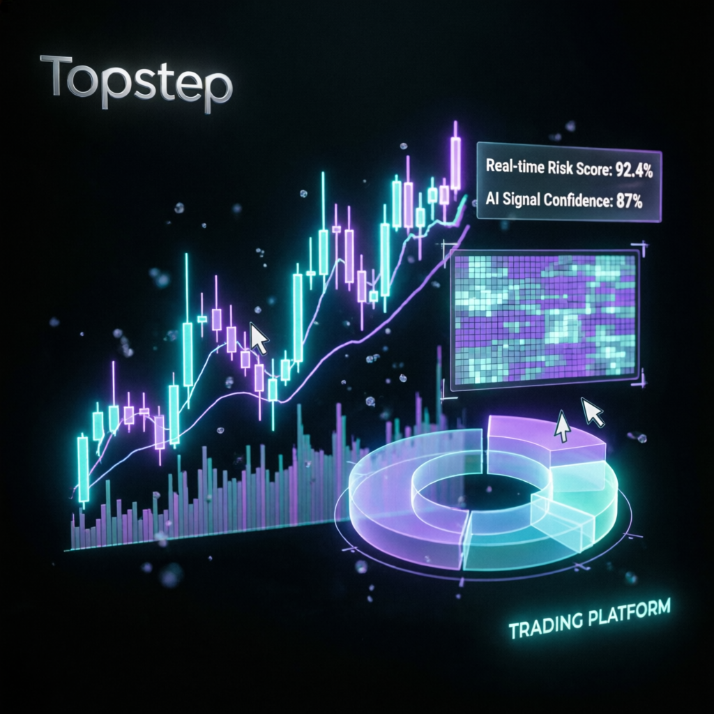Topstep Trading Platform with AI-powered daily loss limit dashboard