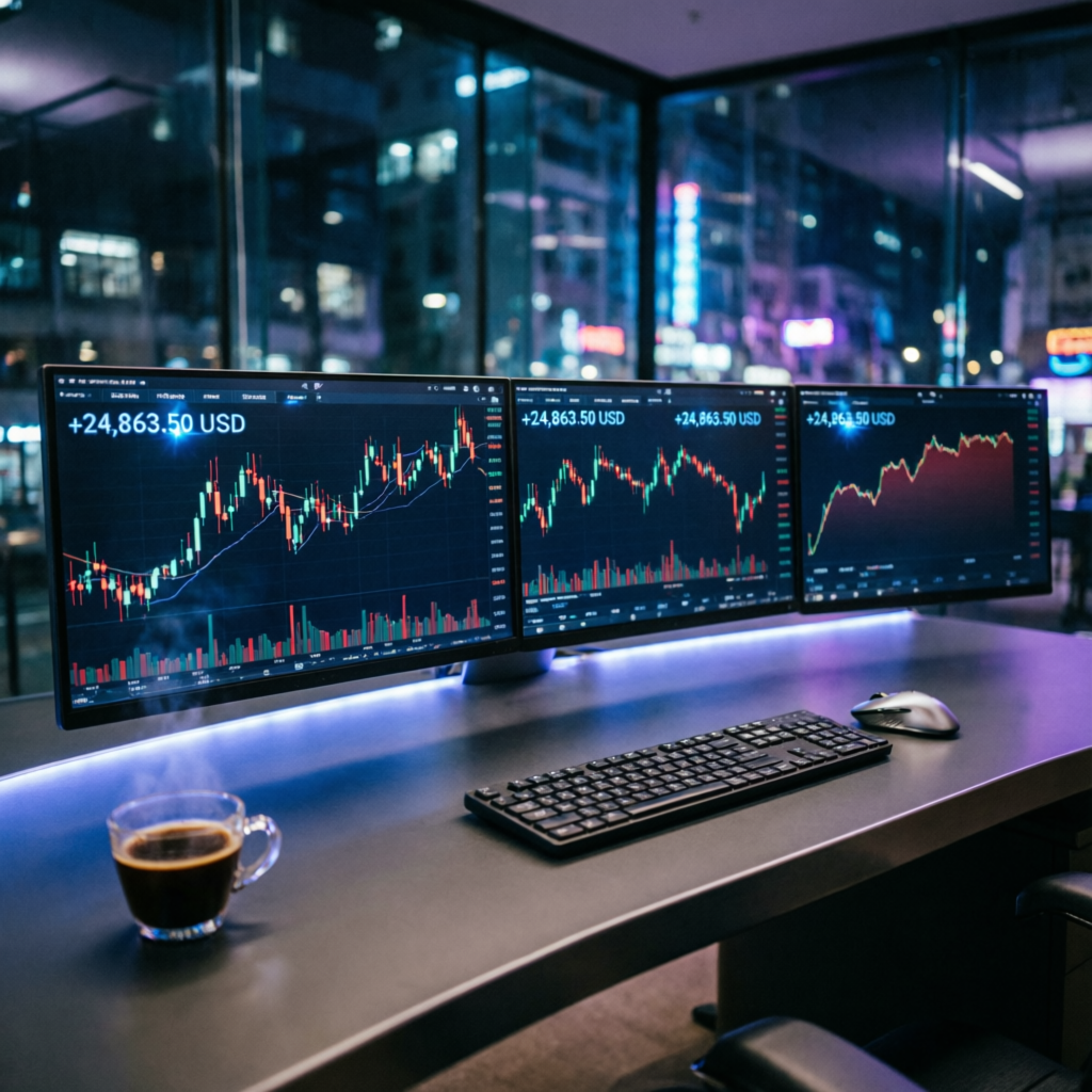 Multi-Monitor Trading Setup with Topstep Platforms