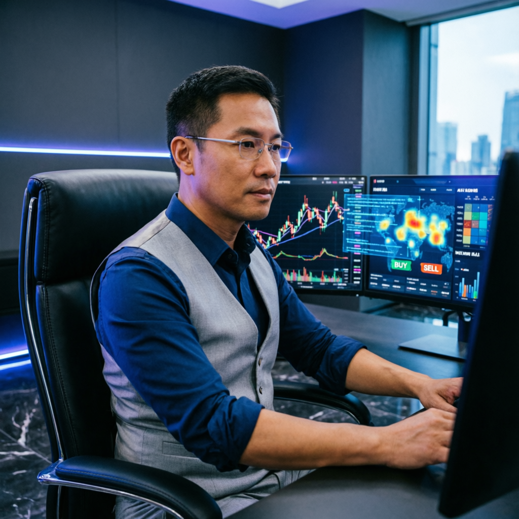 Professional Forex Trader Analyzing Topstep Platform