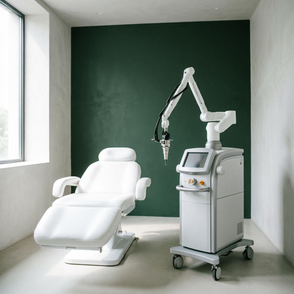 Laser treatment room at the clinic