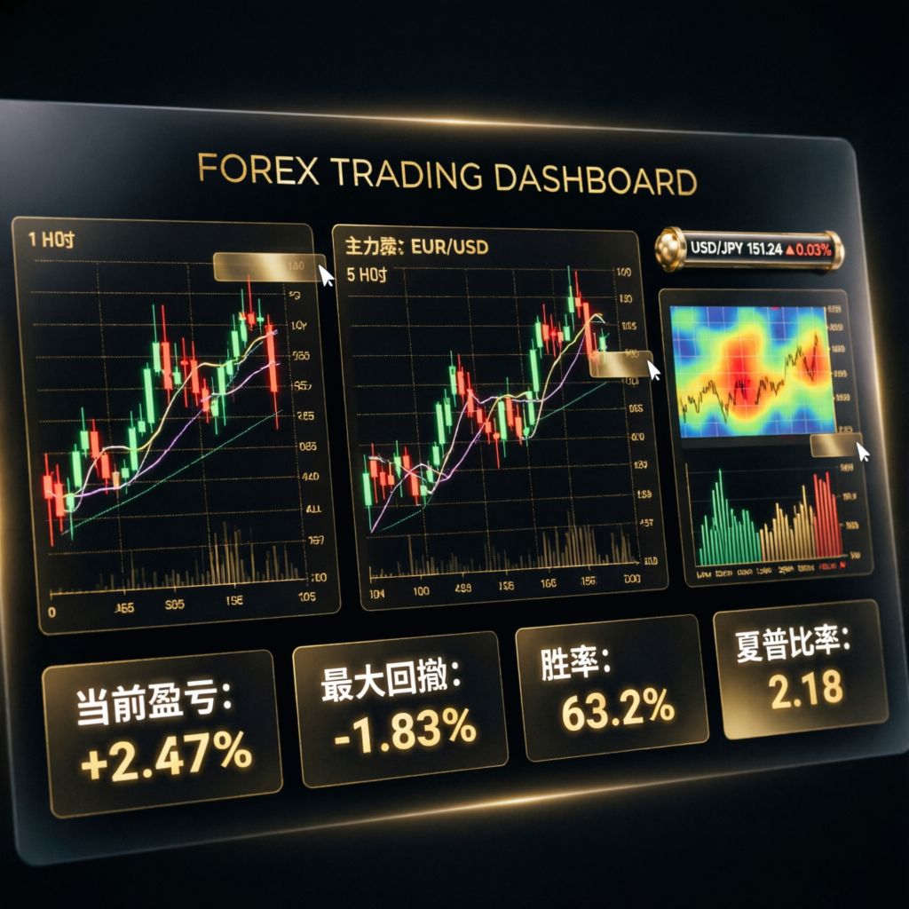 Verified trading dashboard showing profitable results