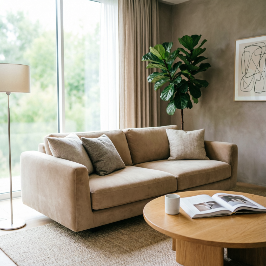 Living con sillón de La Margarita Confort