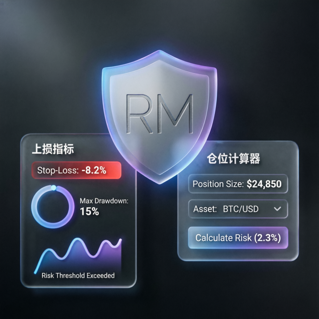 Risk management shield visualization for Topstep overnight position protection