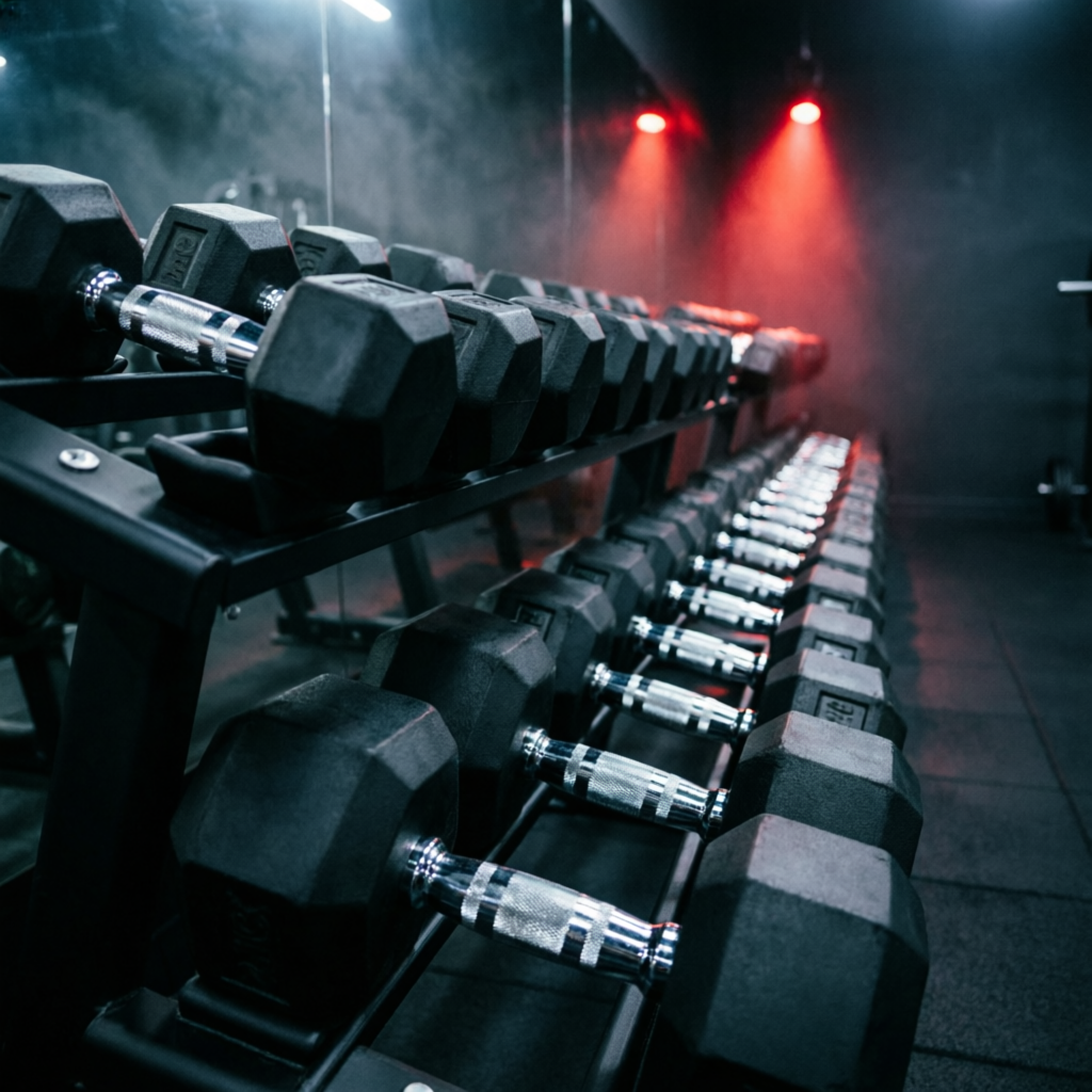 Concept imagery — dumbbell rack
