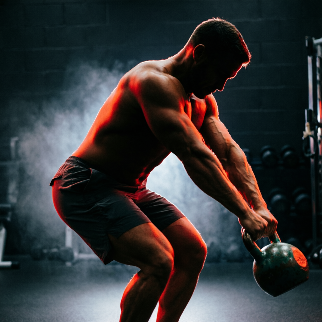 Concept imagery — kettlebell conditioning