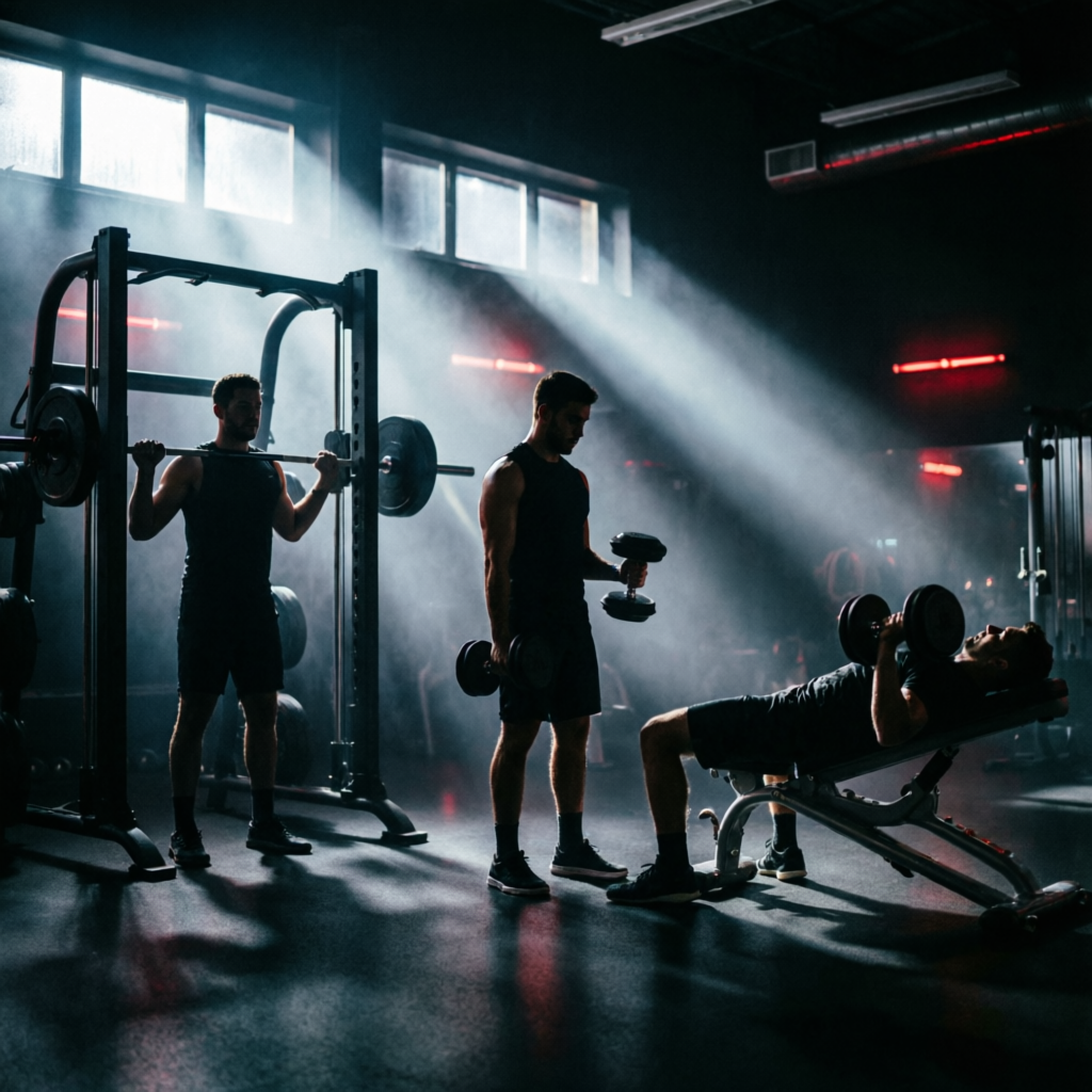 Members training together on the N Squad floor