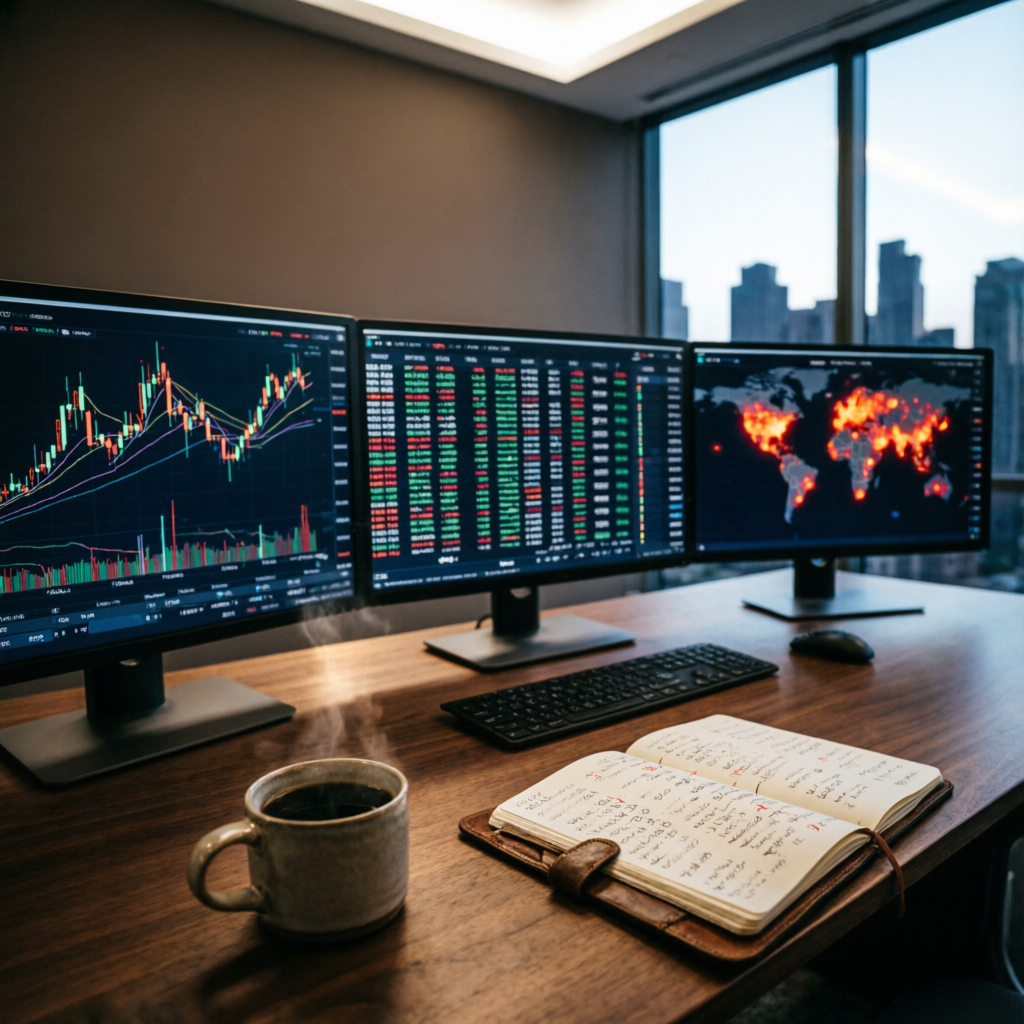 Professional trading workspace for My Funded Futures