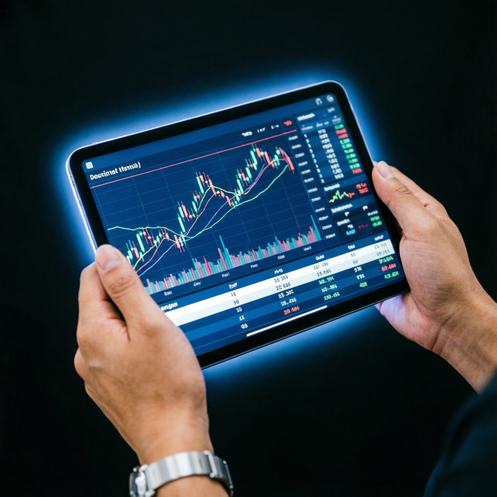 PFM Capitals forex account management on mobile tablet
