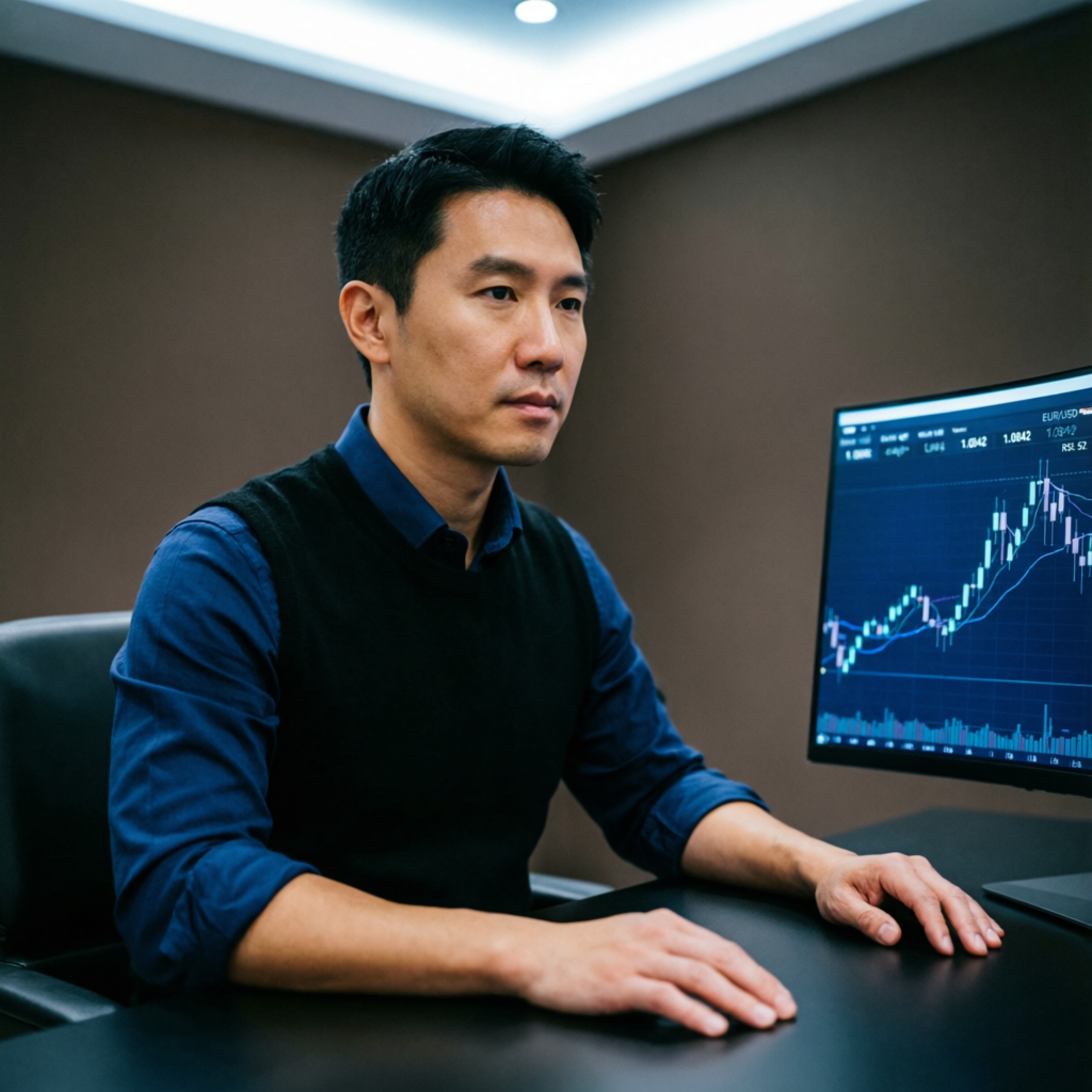 Professional trader analyzing Blueberry Funded markets with disciplined psychology