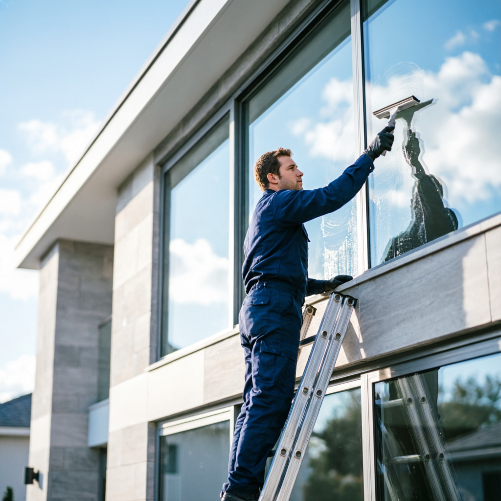 Professional window cleaning service