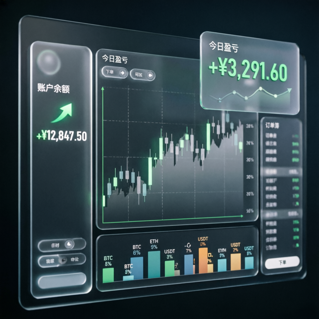 Apex Trader Funding professional trading dashboard with profit indicators