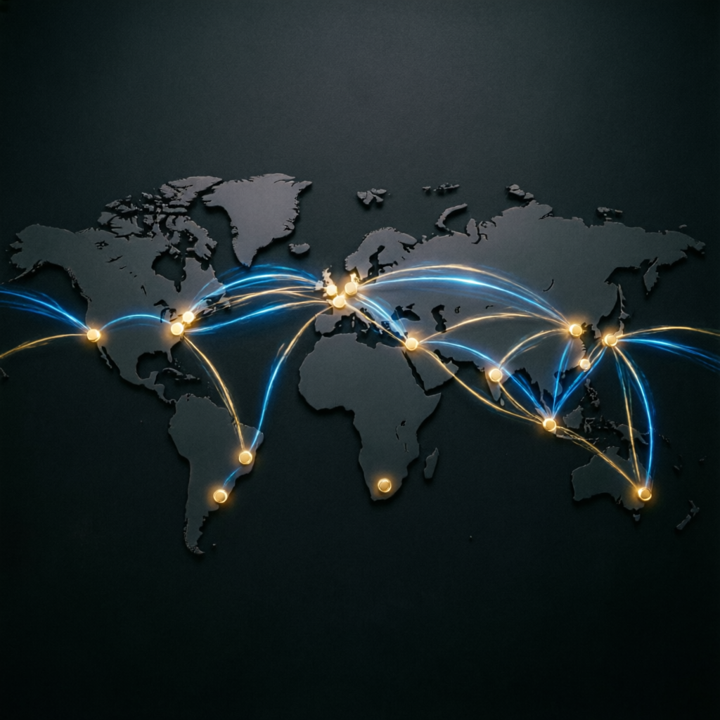 Global forex trading network connecting traders worldwide