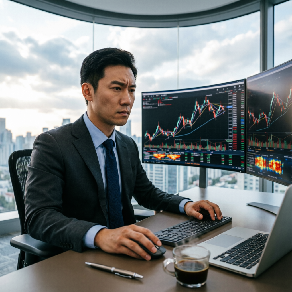 Professional trader analyzing forex charts for FXIFY challenge - PFM Capitals prop firms passing service