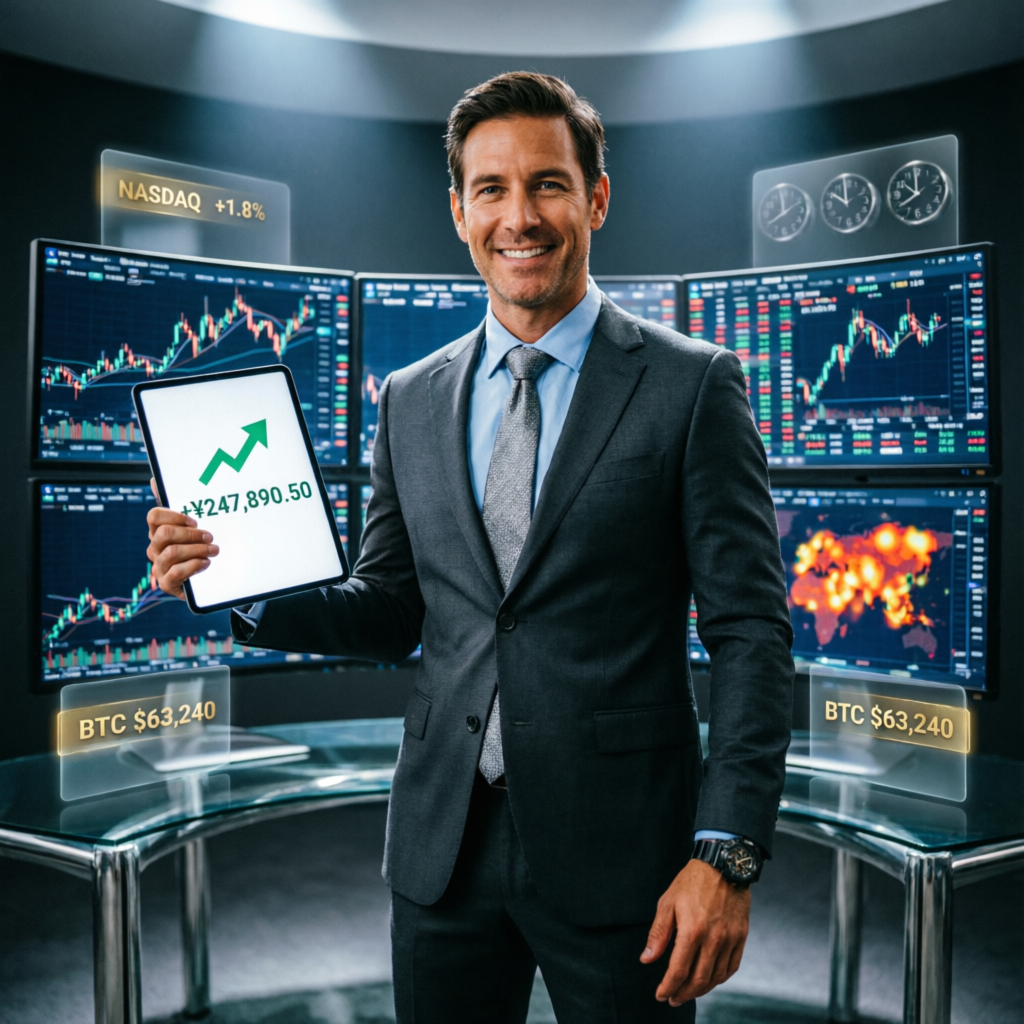 Professional trader celebrating successful Apex payout