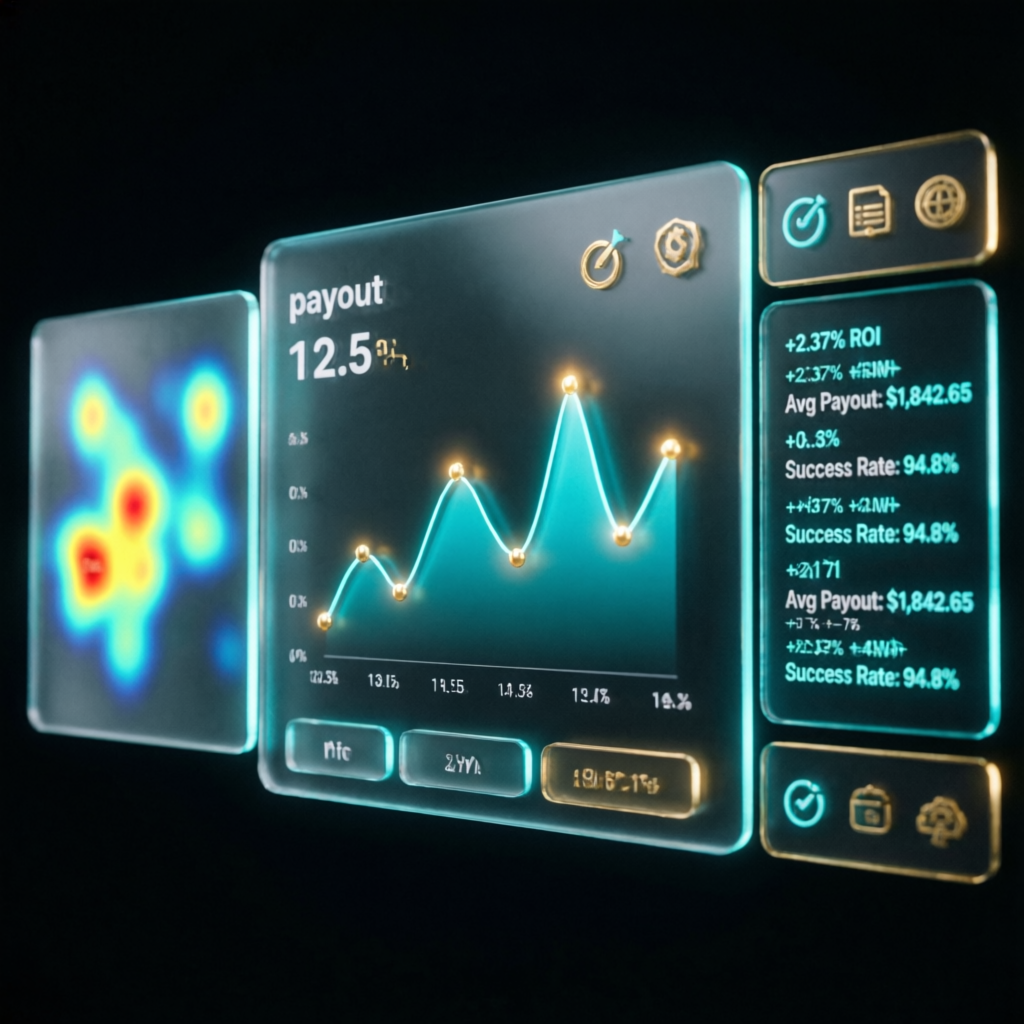 Apex Trader Funding payout dashboard showing profit statistics and success rate
