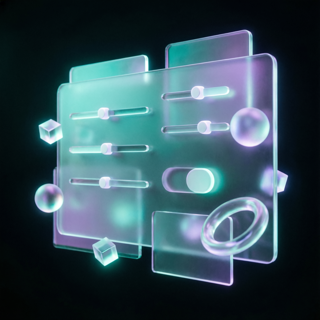 Glass control panels