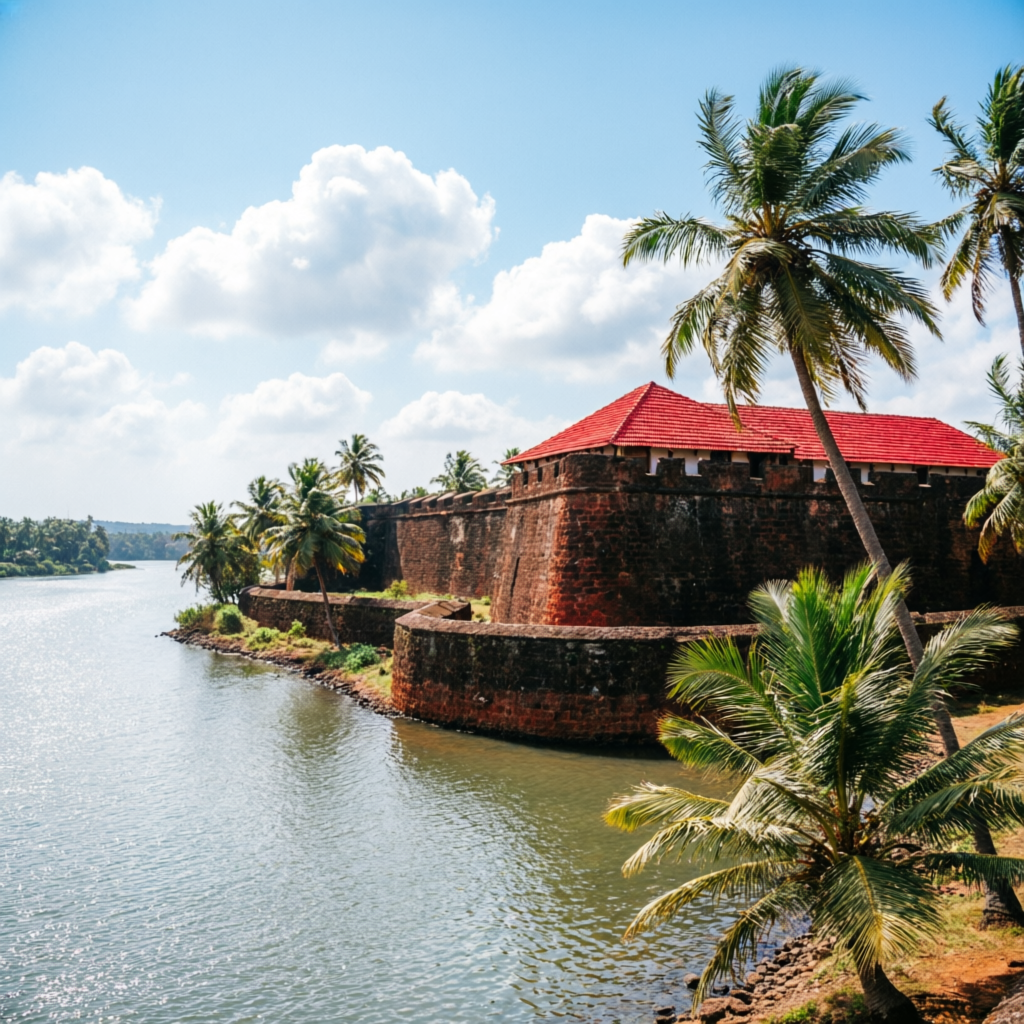 Reis Magos Fort on the Mandovi river