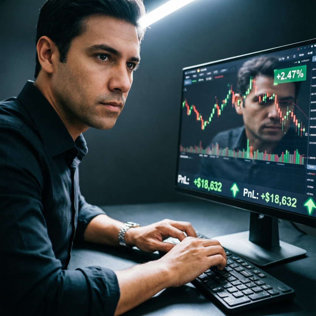 Trader analyzing Apex consistency rule requirements on trading platform