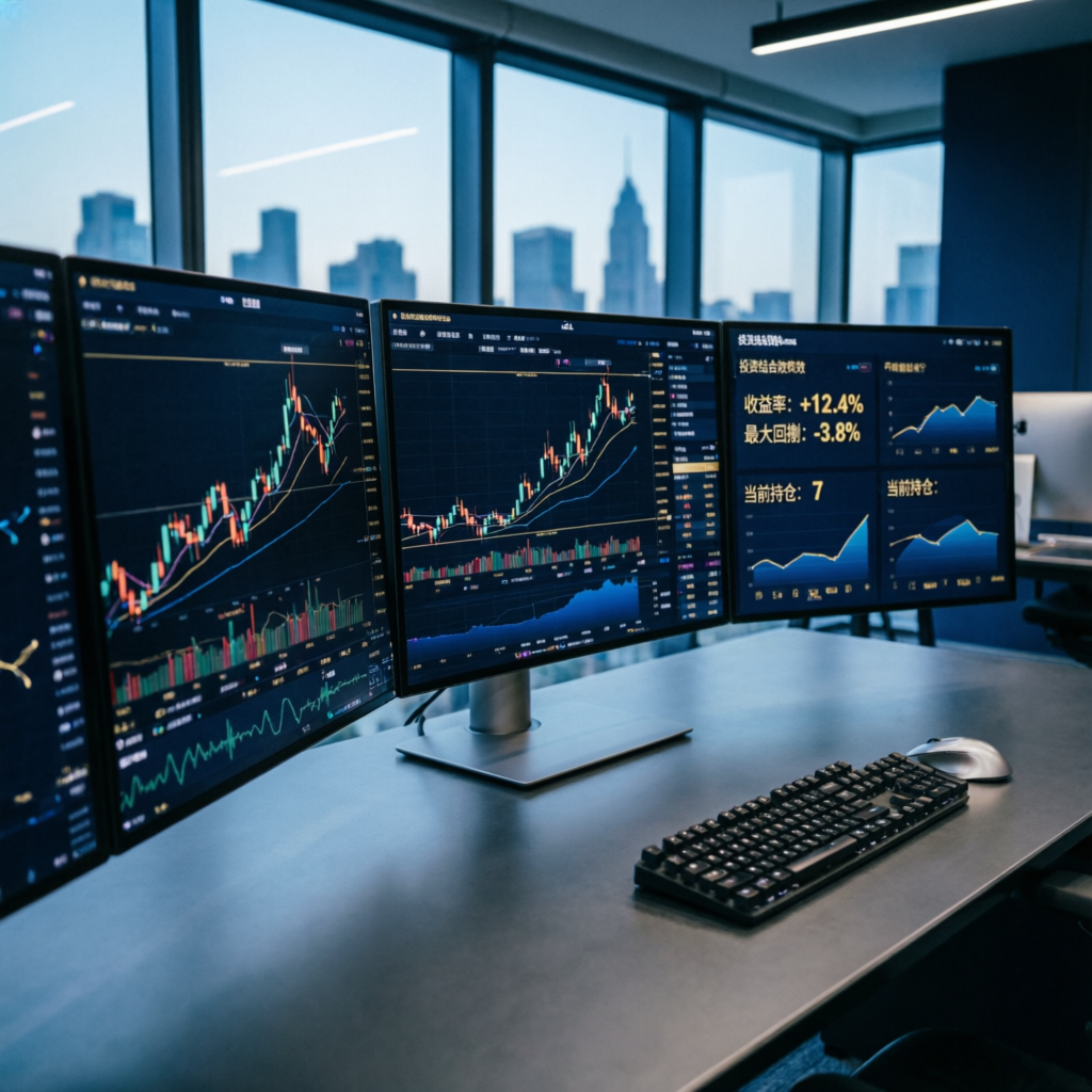 FXIFY Trading Dashboard Multi Monitor Setup
