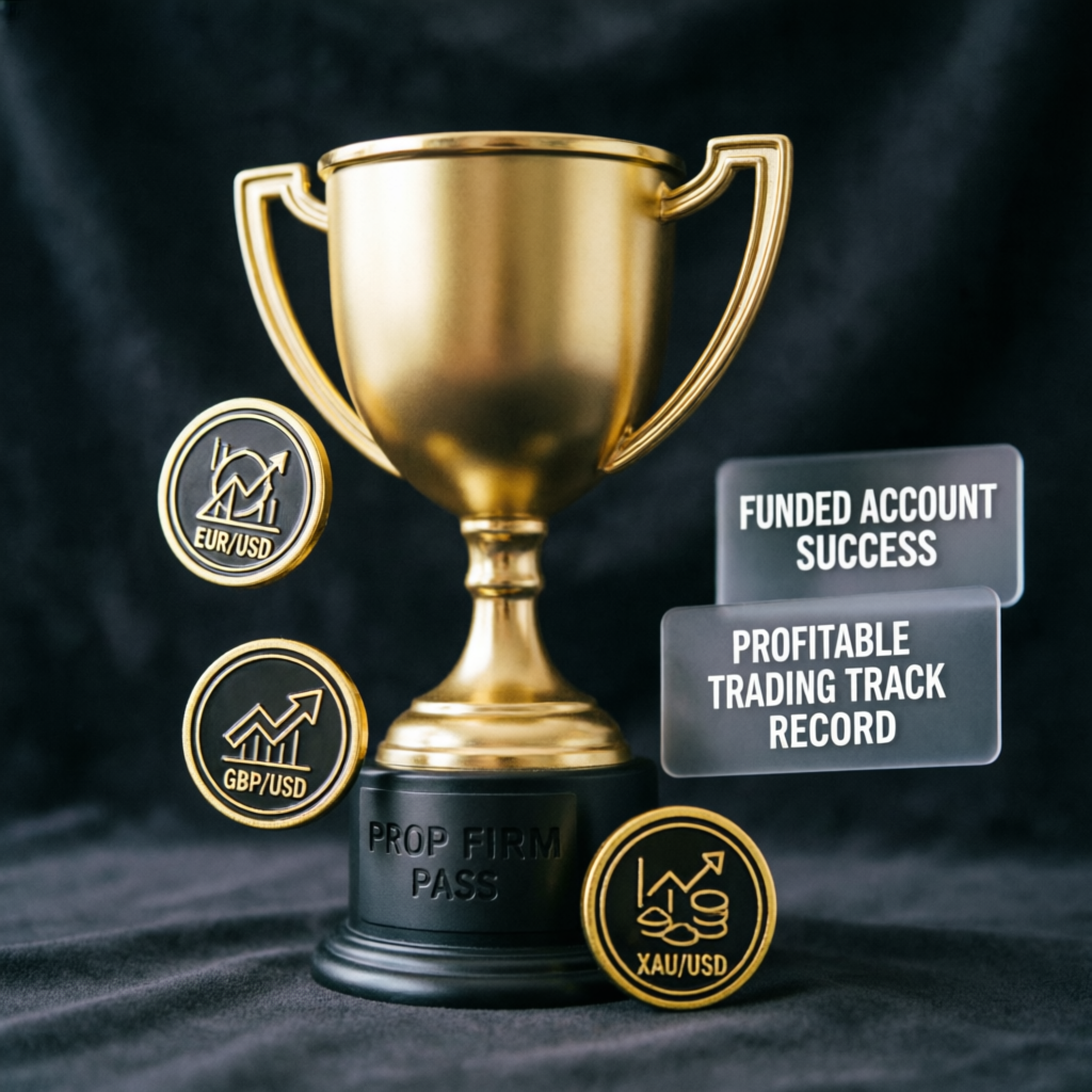Funded Account Success Trophy Achievement
