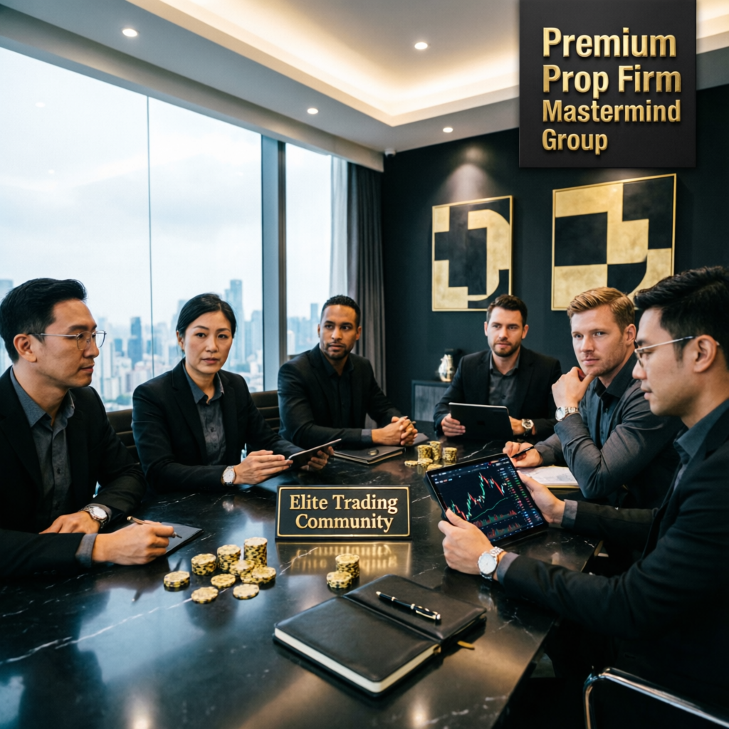 Elite trading community mastermind group representing All Prop Funding successful traders network