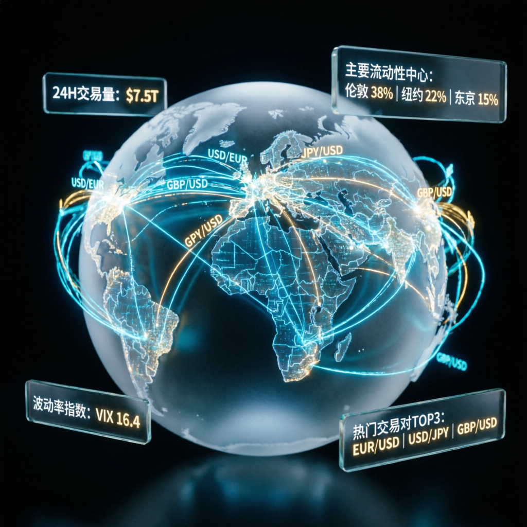 Global forex market visualization showing international trading opportunities
