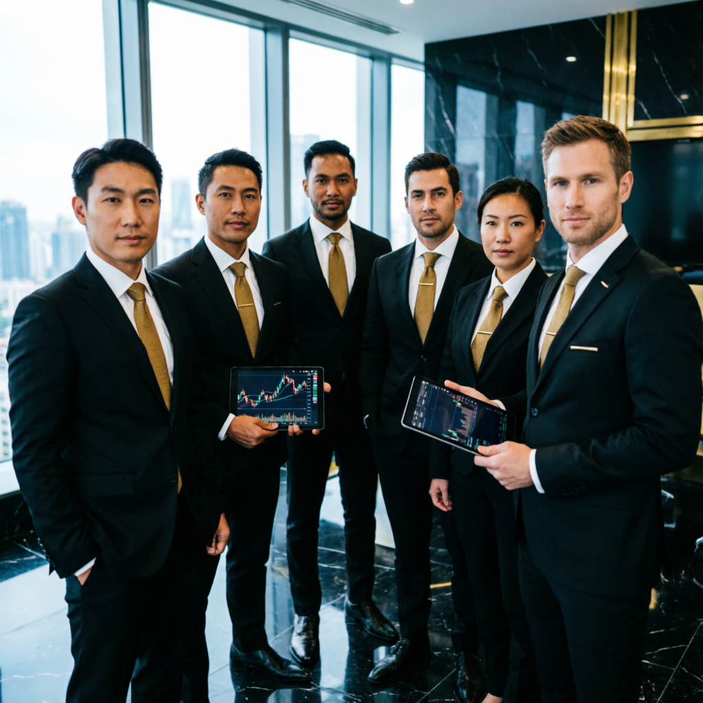 Elite team of financial experts and professional prop traders at All Prop Funding headquarters