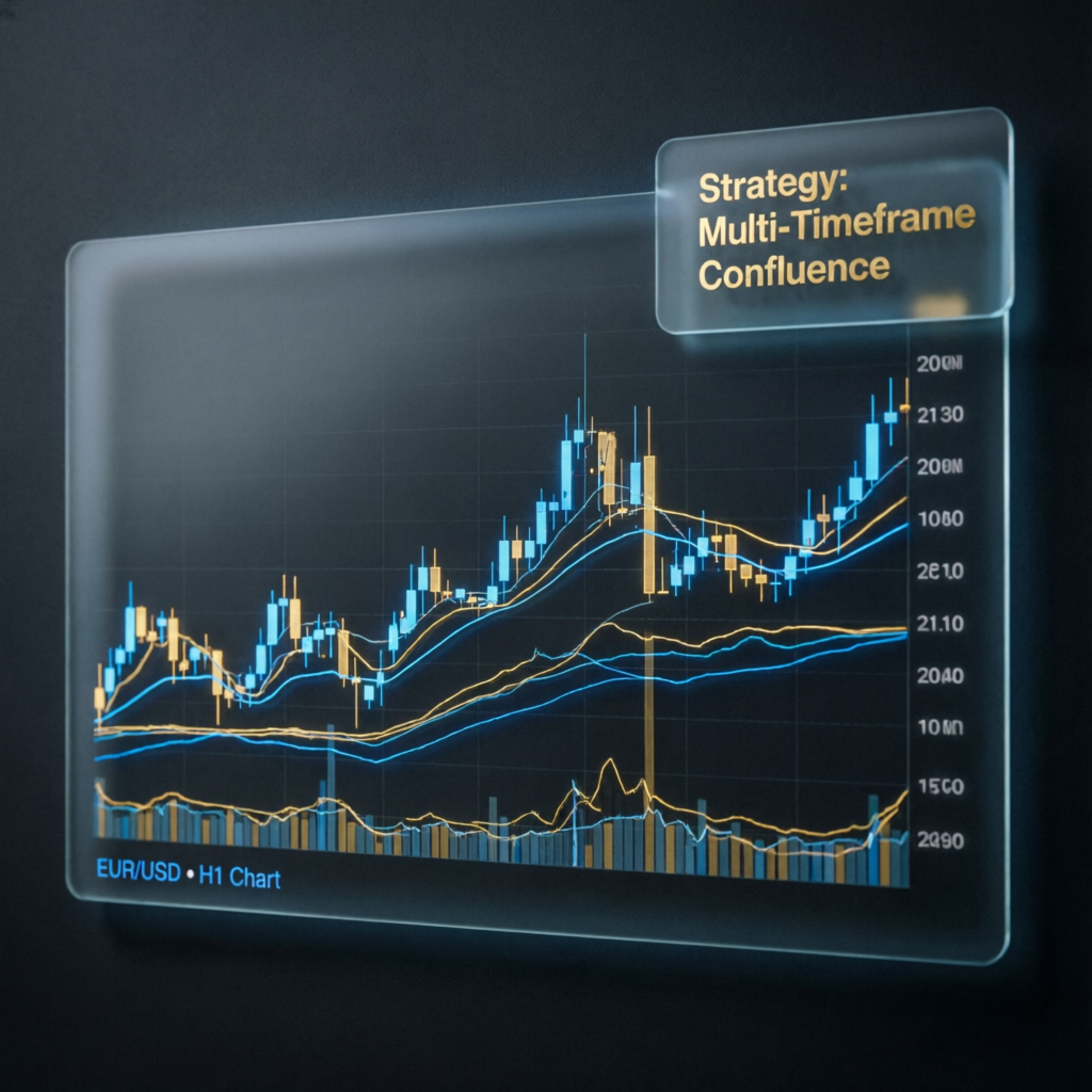Professional forex trading strategy with multi-timeframe analysis