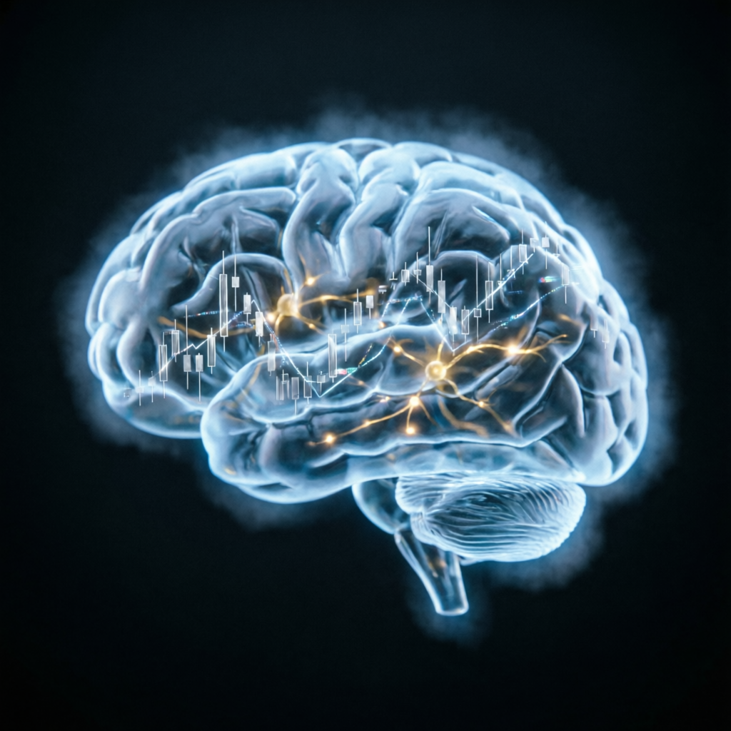 Trading psychology and discipline concept for prop firm success