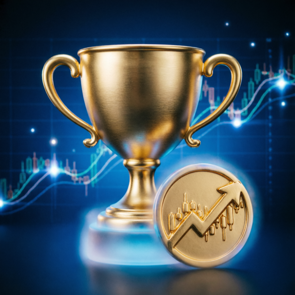 Trading Success Trophy - Prop Firm Challenge Achievement