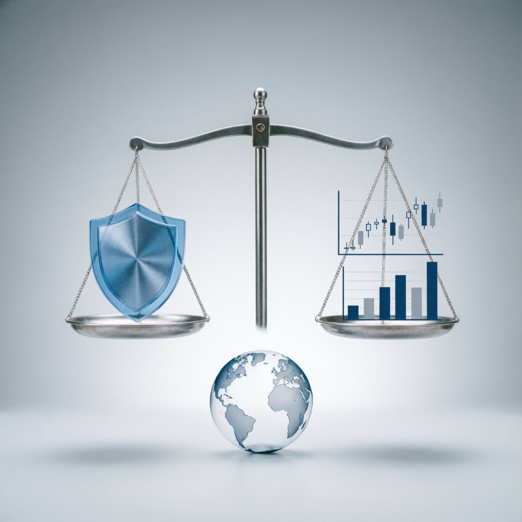 Risk management balance between protection and growth in forex trading