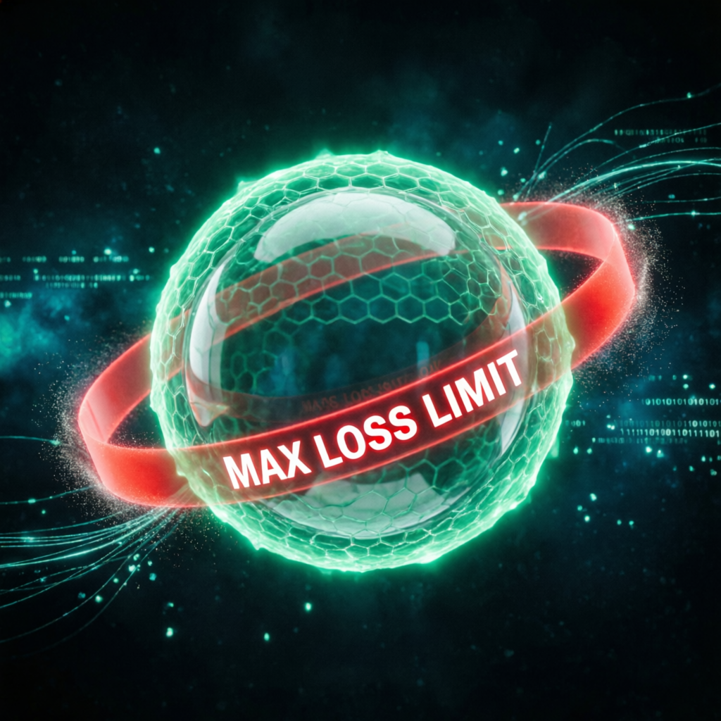 Maximum Loss Limit protective shield visualization