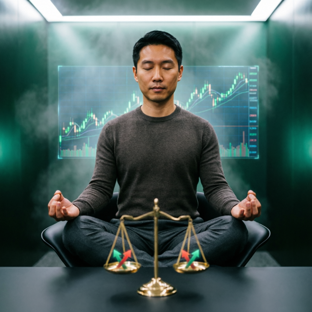 Trading psychology and discipline with balanced risk-reward