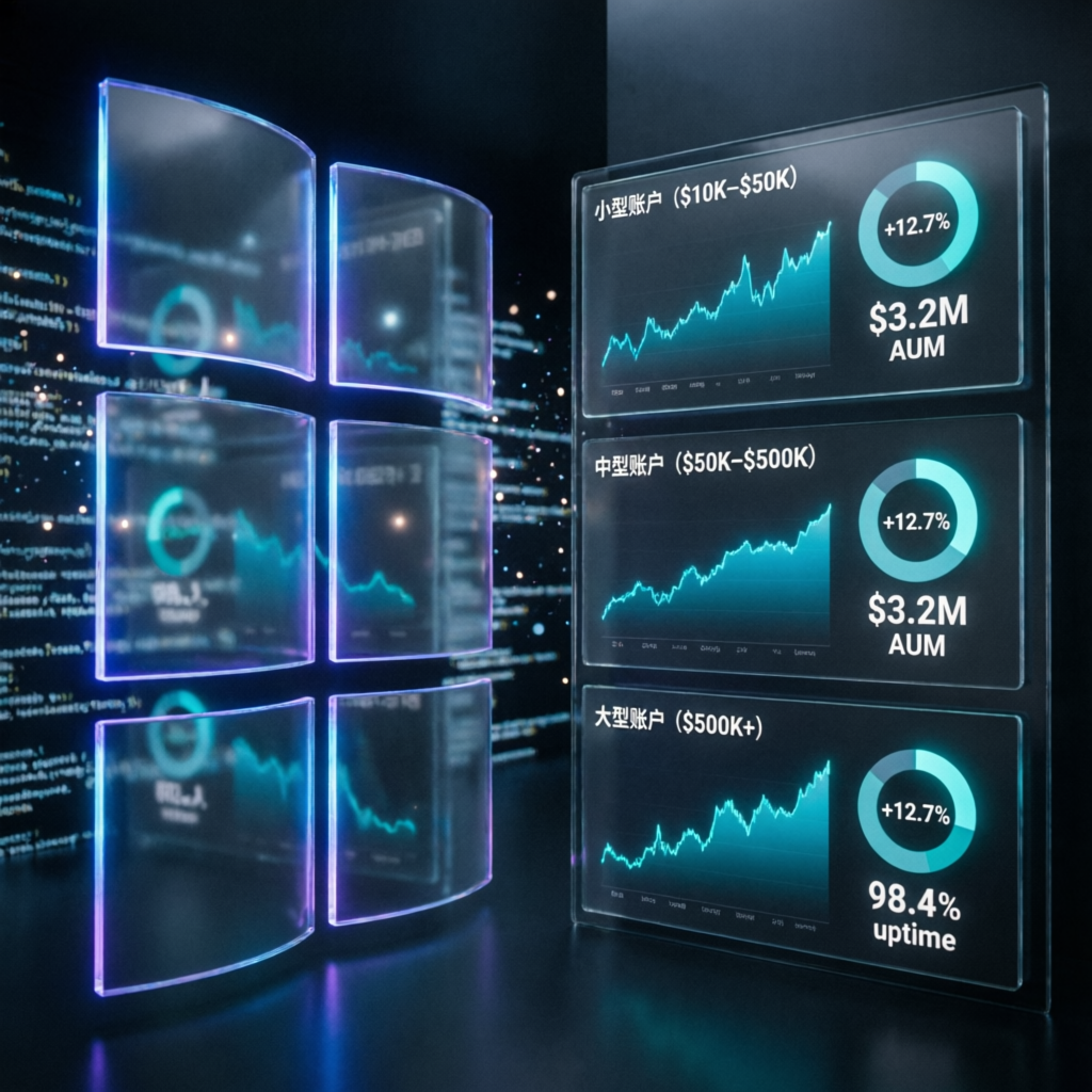 Premium account management service with multiple trading dashboards