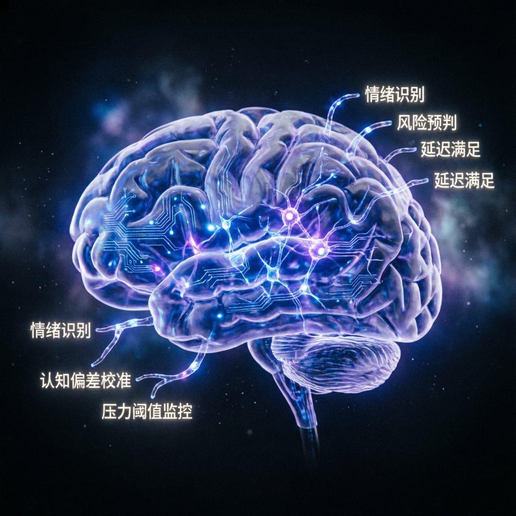 Trading psychology brain visualization with neural networks