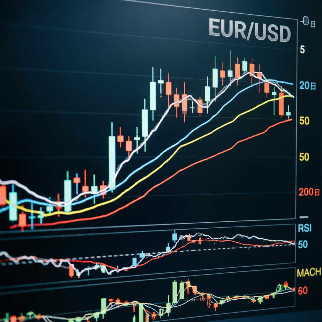 EUR/USD forex chart analysis for prop firm challenge passing