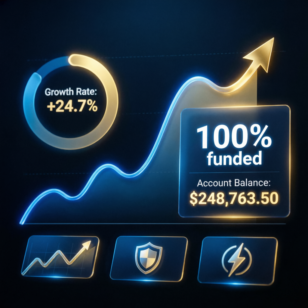 Blue Guardian Funded Account Growth Results - PFM Capitals Trading Performance