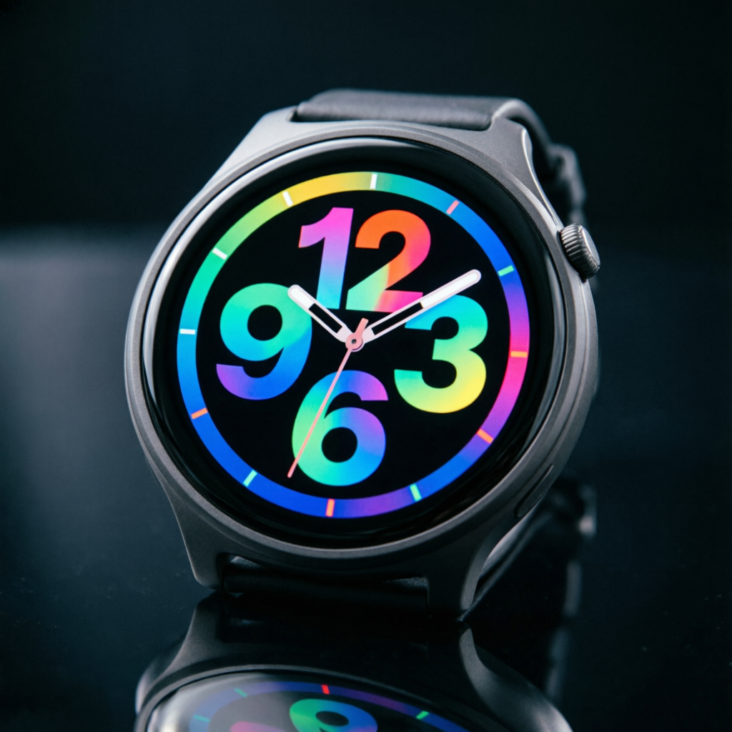 Samsung Galaxy Watch 9 Graphite - яркий AMOLED дисплей с красочным циферблатом