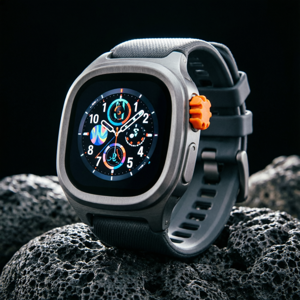 Samsung Galaxy Watch Ultra2 титановый корпус на вулканической породе - прочность и легкость